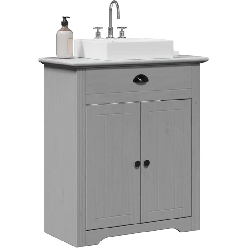 foto del prodotto vidaxl mobile lavabo da bagno bodo grigio 70x35x80 cm