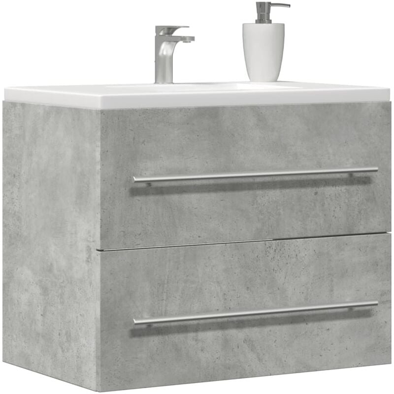 foto del prodotto vidaxl mobile lavabo grigio cemento 60x38,5x48 cm in legno multistrato