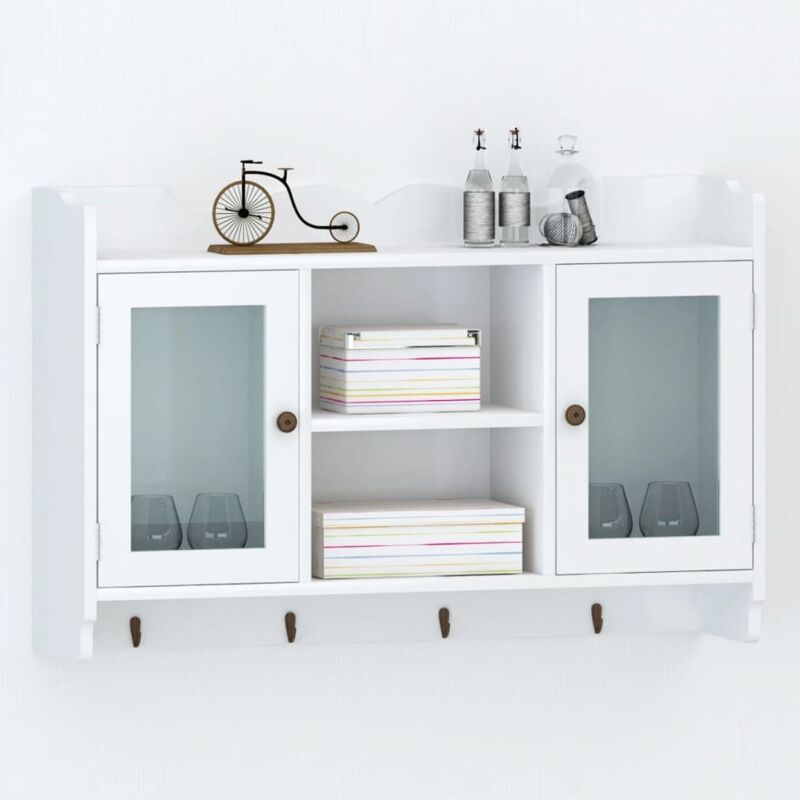 foto del prodotto vidaxl mobile pensile in mdf porta dvd libri bicchieri 463973