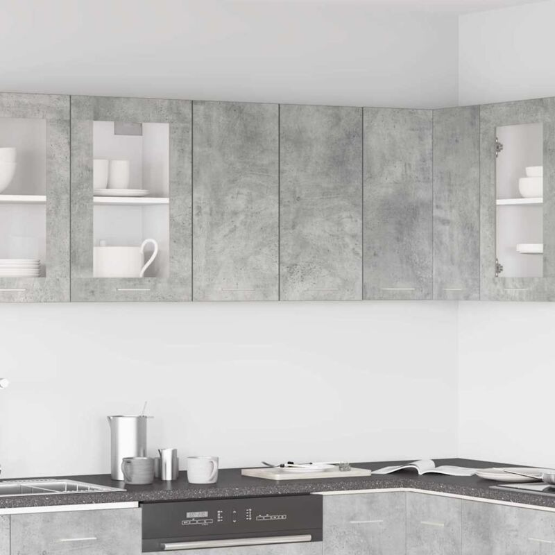 foto del prodotto vidaxl mobile pensile lyon grigio cemento 60x31x60 cm