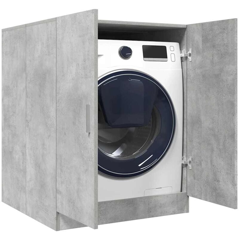 foto del prodotto vidaxl mobile per lavatrice grigio cemento 71x71,5x91,5 cm