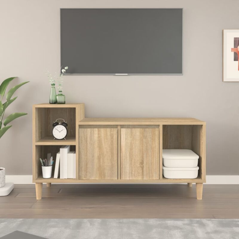 foto del prodotto vidaxl mobile per tv rovere sonoma 100x35x55 cm legno multistrato