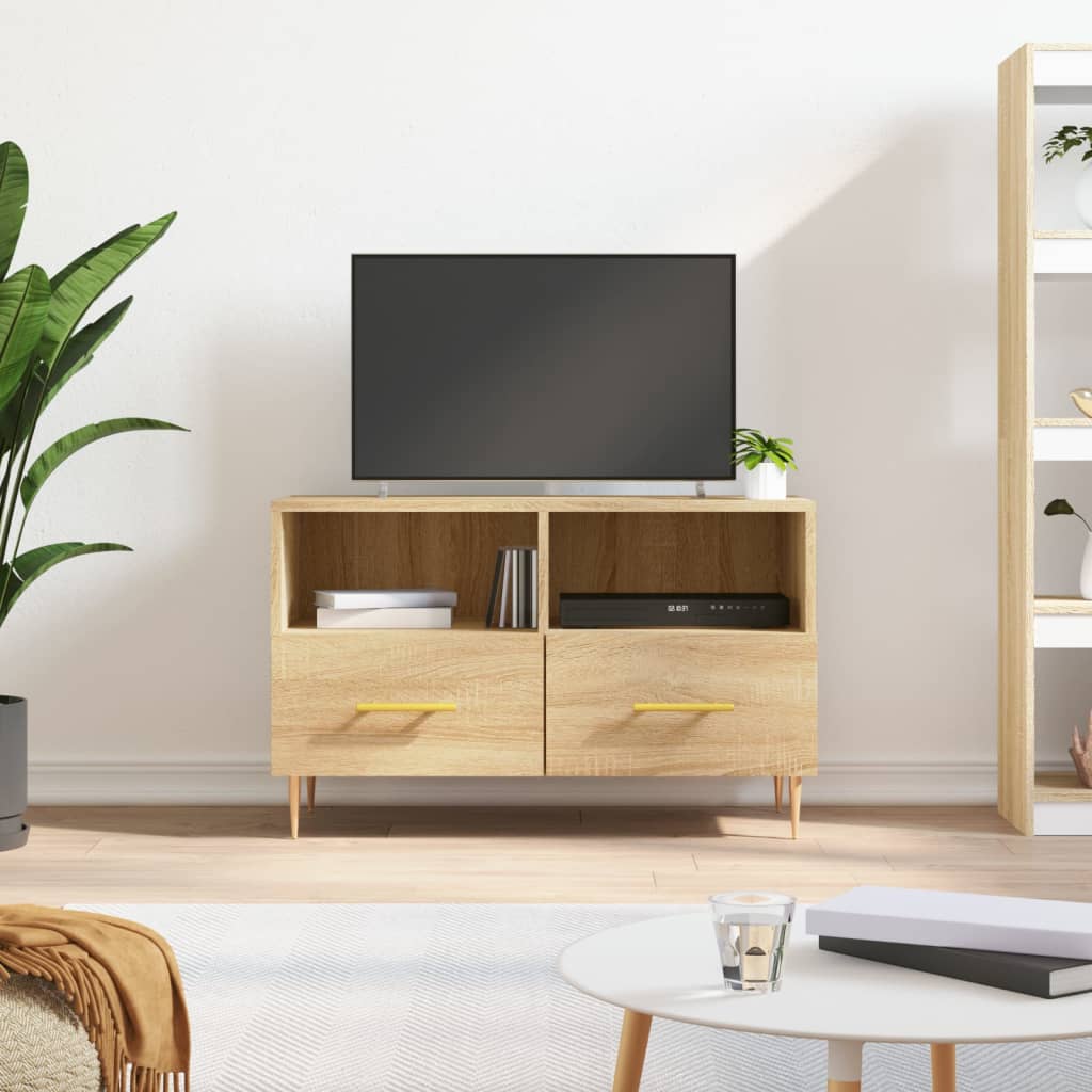 foto del prodotto vidaxl mobile per tv rovere sonoma 80x36x50 cm legno multistrato