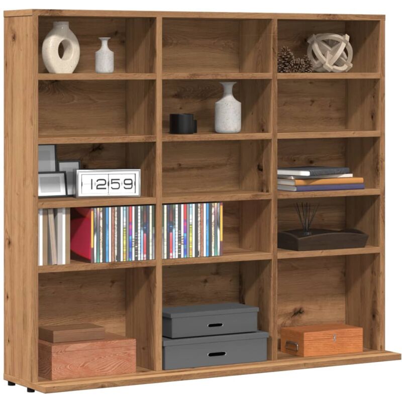 foto del prodotto vidaxl mobile porta cd artigianale 100x23x89,5 cm legno multistrato