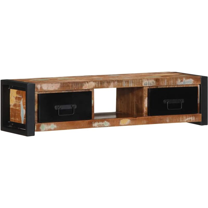 foto del prodotto vidaxl mobile porta tv 100x30x25 cm in legno massello di recupero
