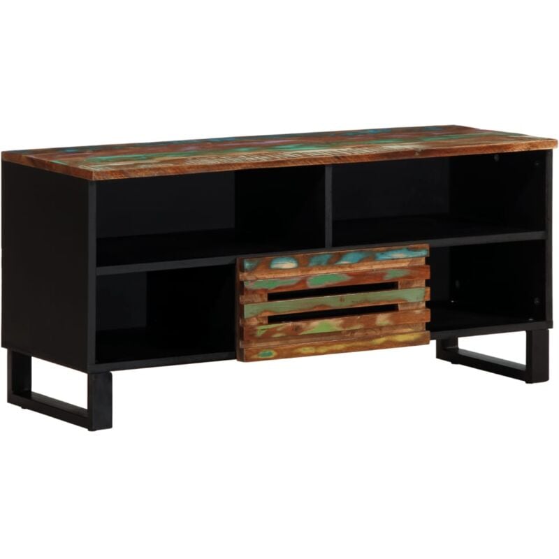 foto del prodotto vidaxl mobile porta tv 100x34x46 cm in legno massello di acacia