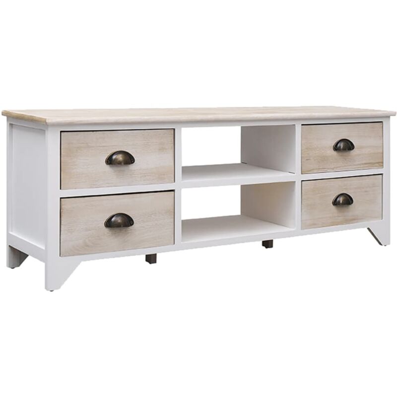 foto del prodotto vidaxl mobile porta tv 108x30x40 cm in legno di paulownia