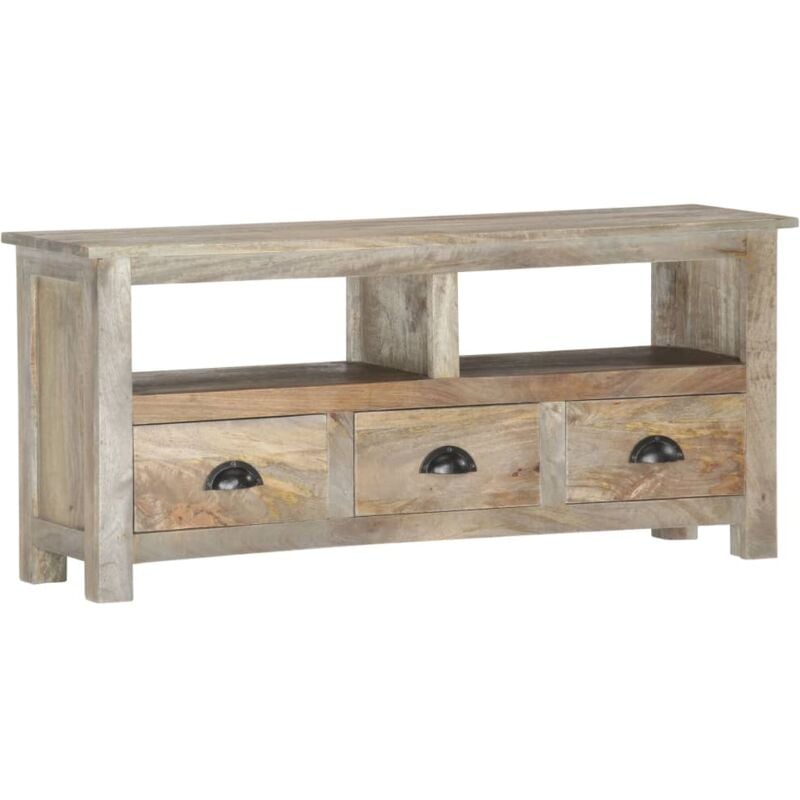 foto del prodotto vidaxl mobile porta tv 110x30x50 cm in legno massello di mango