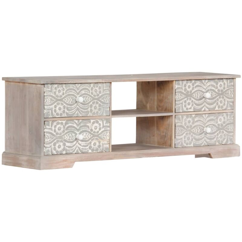 foto del prodotto vidaxl mobile porta tv 120x30x40 cm in legno massello di acacia 113202