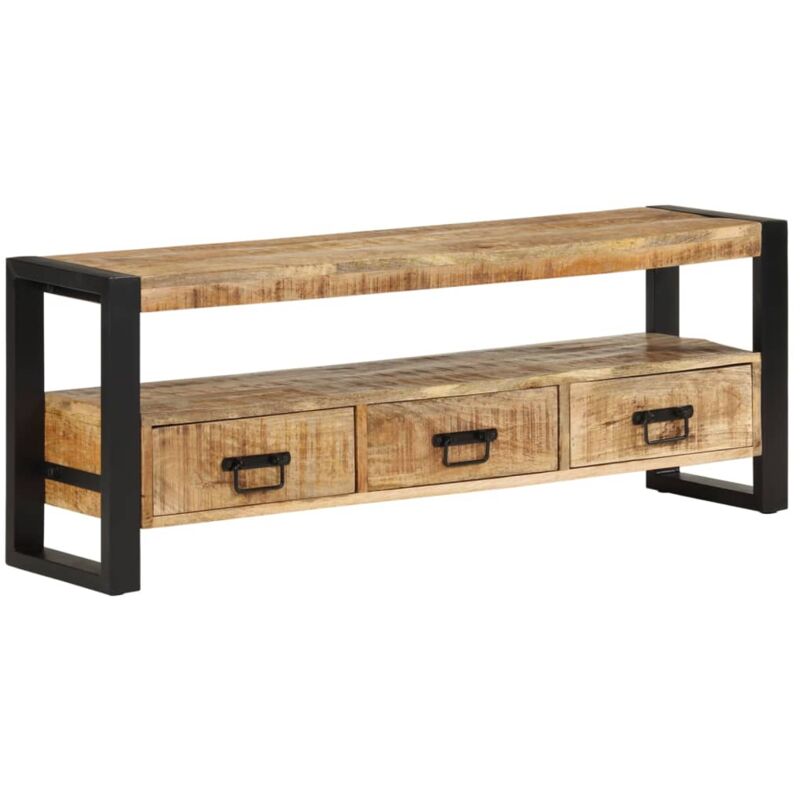 foto del prodotto vidaxl mobile porta tv 120x30x45 cm in legno massello di mango
