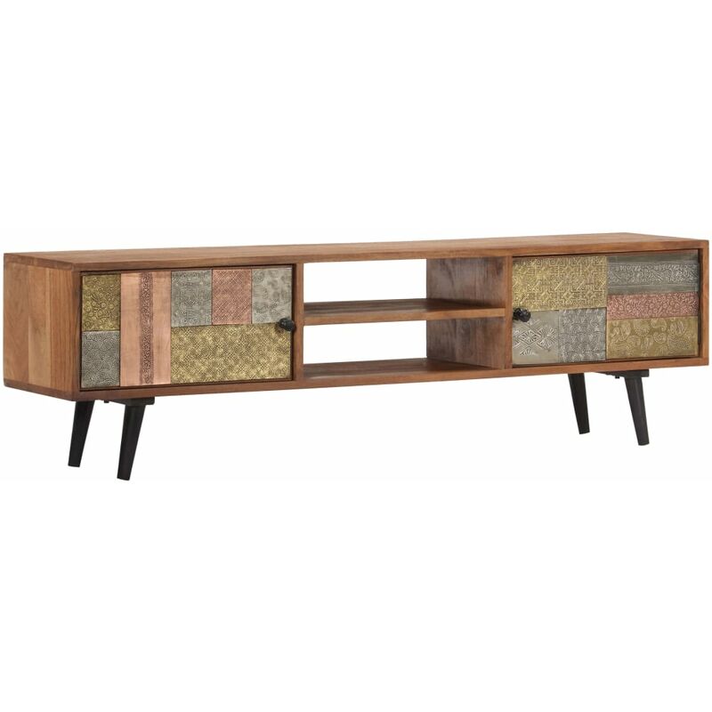foto del prodotto vidaxl mobile porta tv 140x30x40 cm in legno massello di acacia 989344