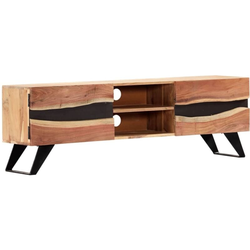 foto del prodotto vidaxl mobile porta tv 140x30x45 cm in legno massello di acacia