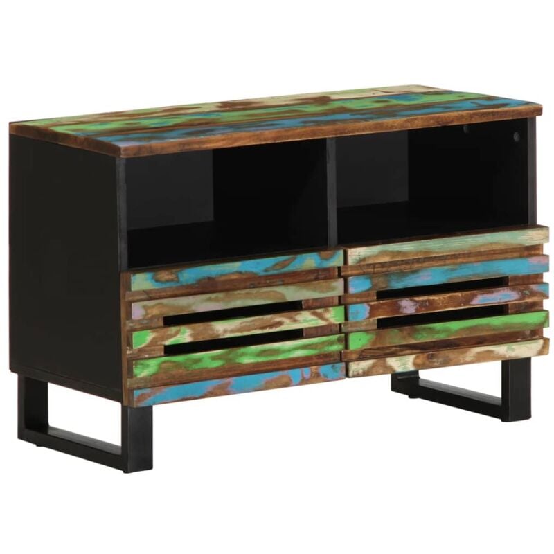 foto del prodotto vidaxl mobile porta tv 70x34x46 cm in legno massello di acacia
