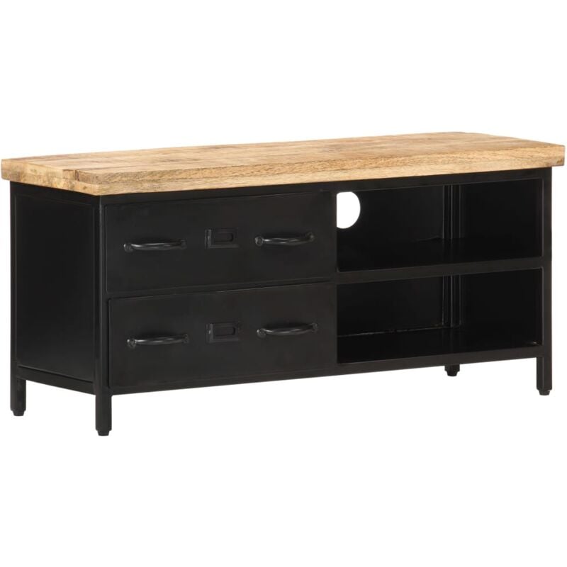 foto del prodotto vidaxl mobile porta tv 90x30x41 cm in legno di mango grezzo