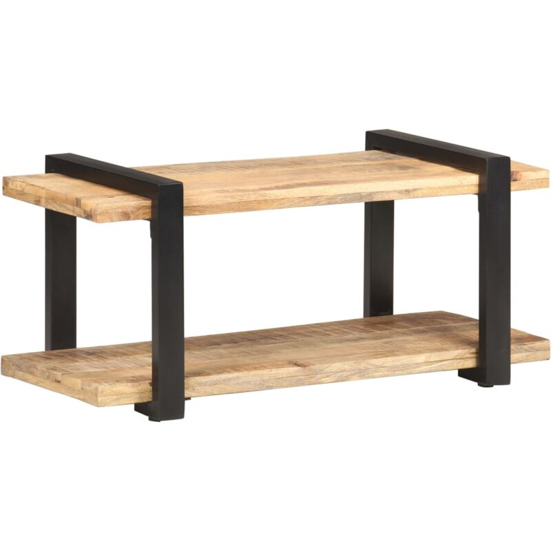 foto del prodotto vidaxl mobile porta tv 90x40x40 cm in legno di mango grezzo 680771