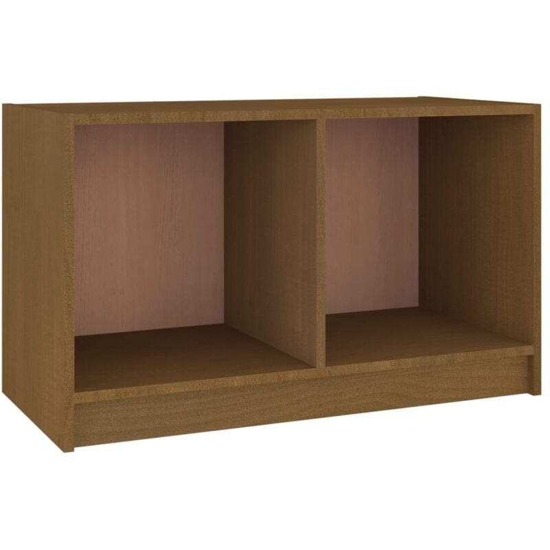 foto del prodotto vidaxl mobile porta tv ambra 70x33x42 cm in legno massello di pino