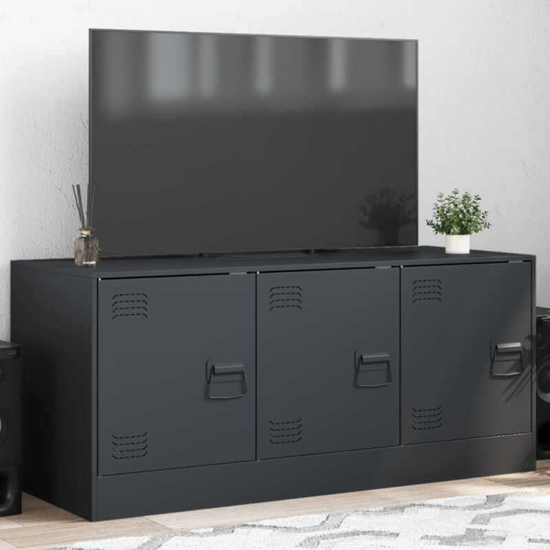 foto del prodotto vidaxl mobile porta tv antracite 99x39x44 cm in acciaio