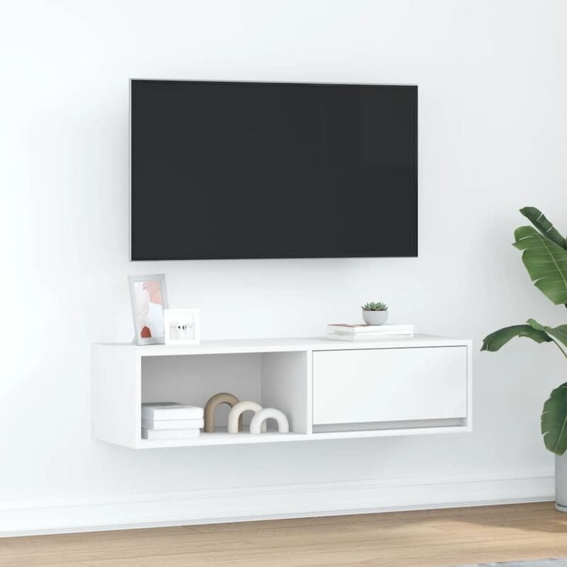 foto del prodotto vidaxl mobile porta tv bianco 100x31x25,5 cm in legno multistrato