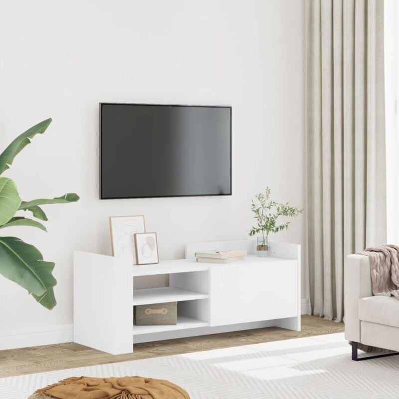 foto del prodotto vidaxl mobile porta tv bianco 100x35x40 cm in legno multistrato