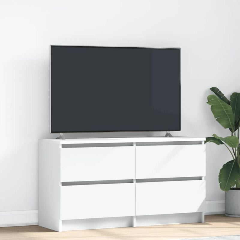 foto del prodotto vidaxl mobile porta tv bianco 100x35x54 cm in legno multistrato