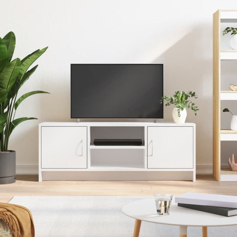 foto del prodotto vidaxl mobile porta tv bianco 102x30x37,5 cm in legno multistrato