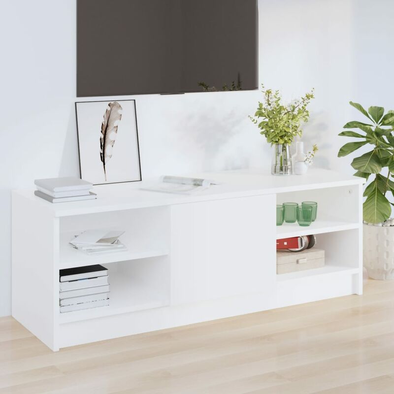 foto del prodotto vidaxl mobile porta tv bianco 102x35,5x36,5 cm in legno multistrato