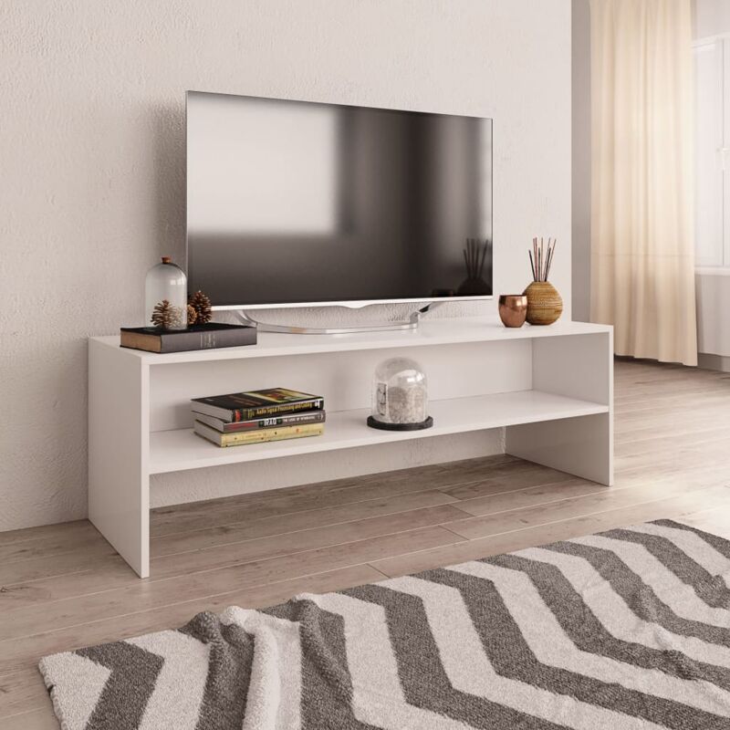 foto del prodotto vidaxl - mobile porta tv bianco 120x40x40 cm in legno multistrato