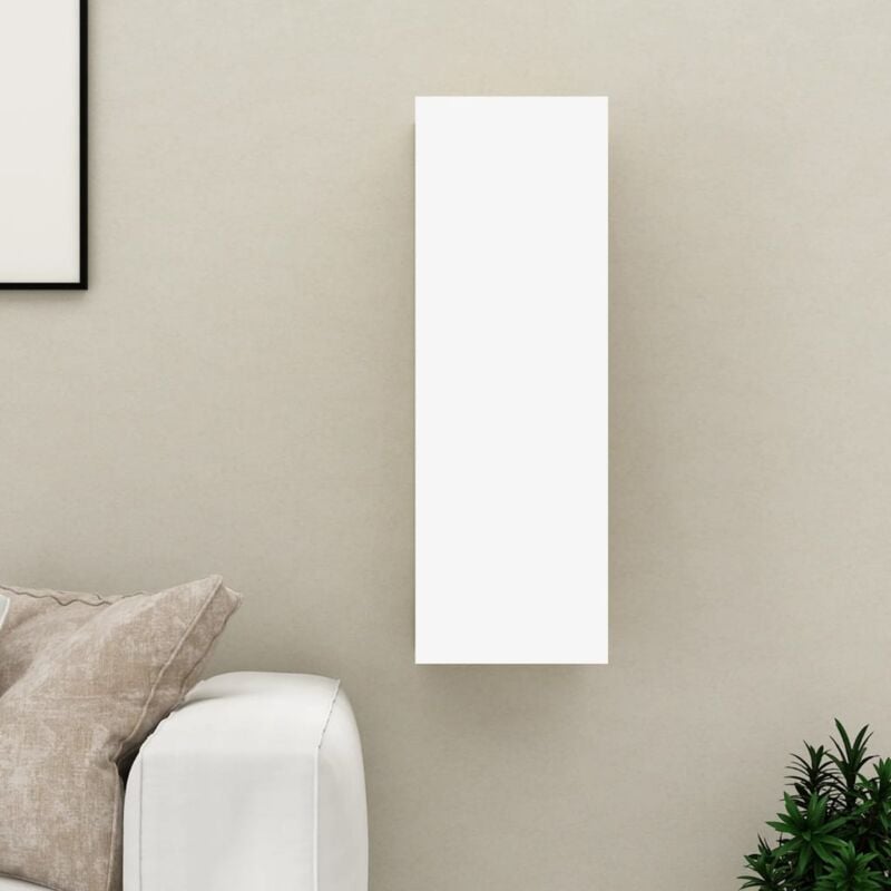 foto del prodotto vidaxl mobile porta tv bianco 30,5x30x90 cm in legno multistrato