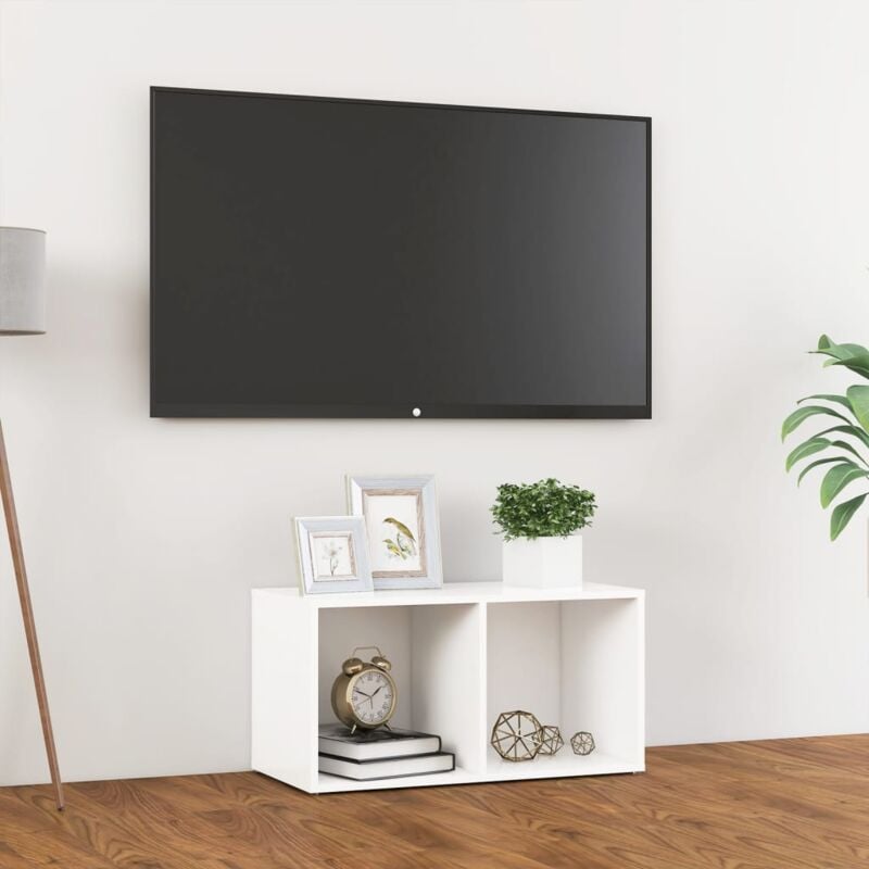 foto del prodotto vidaxl mobile porta tv bianco 72x35x36,5 cm in legno multistrato
