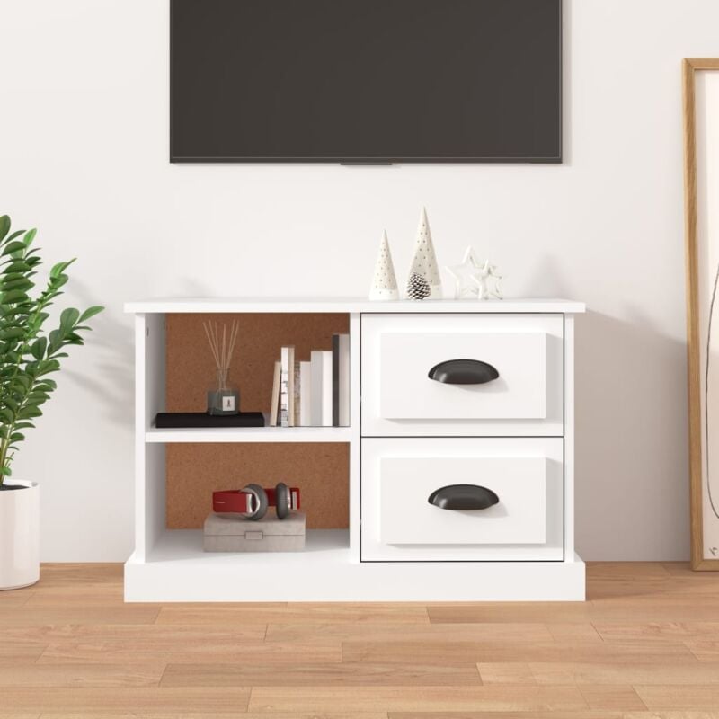 foto del prodotto vidaxl mobile porta tv bianco 73x35,5x47,5 cm in legno multistrato