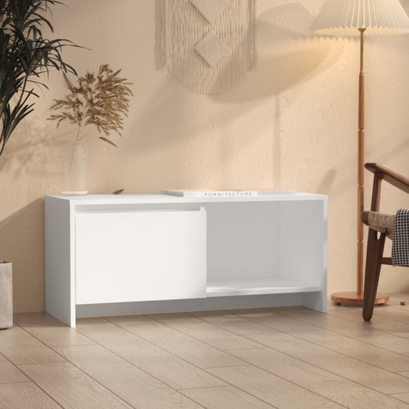foto del prodotto vidaxl mobile porta tv bianco 90x35x40 cm in legno multistrato