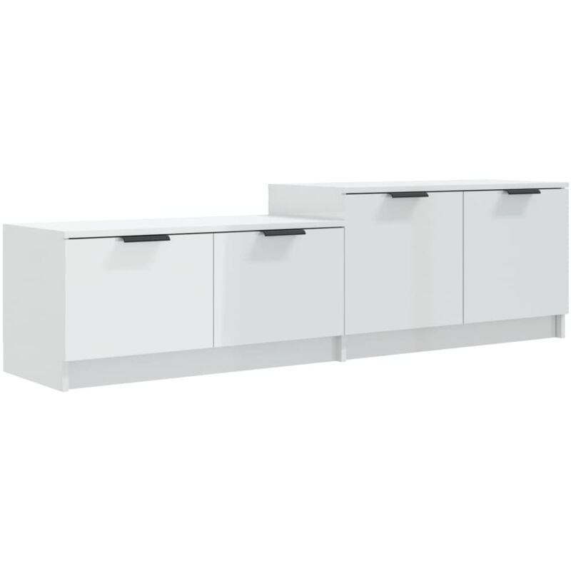 foto del prodotto vidaxl mobile porta tv bianco lucido 158,5x36x45 cm legno multistrato
