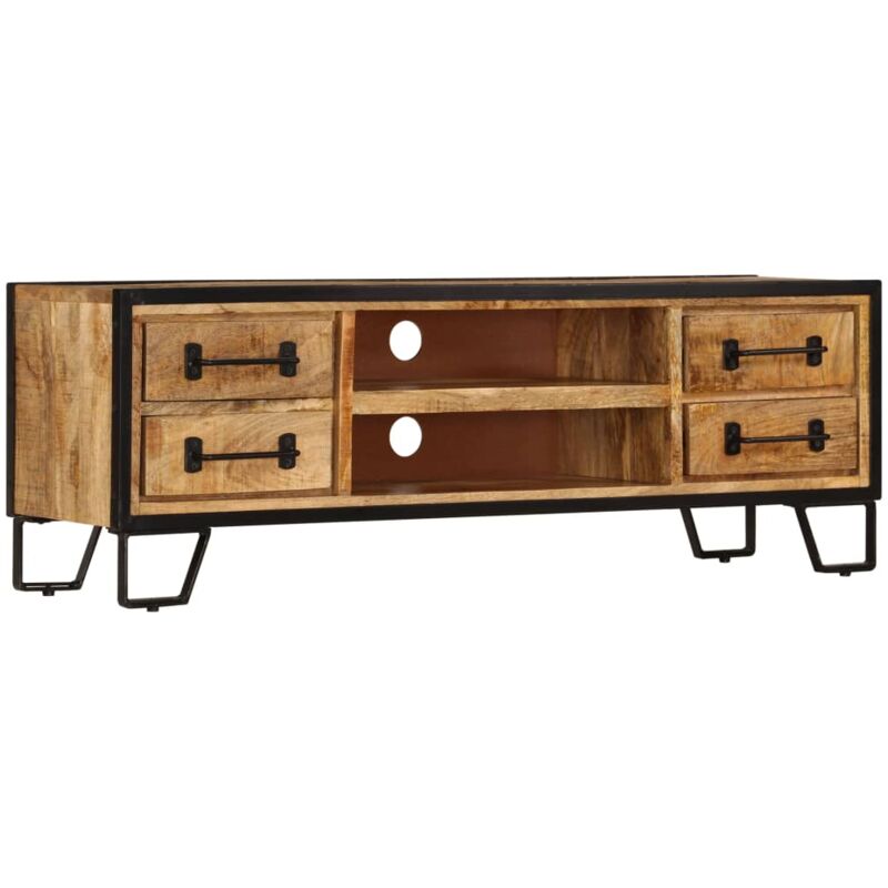 foto del prodotto vidaxl mobile porta tv con cassetti 120x30x40 cm legno massello mango