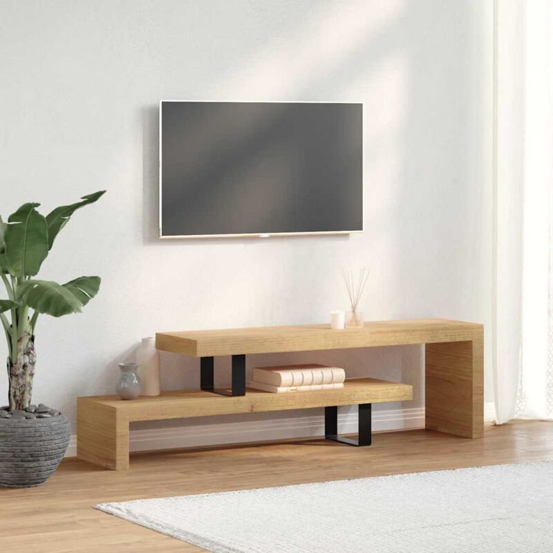 foto del prodotto vidaxl mobile porta tv elegante moderno con scomparto in legno massello vari modelli modelli legno di mango