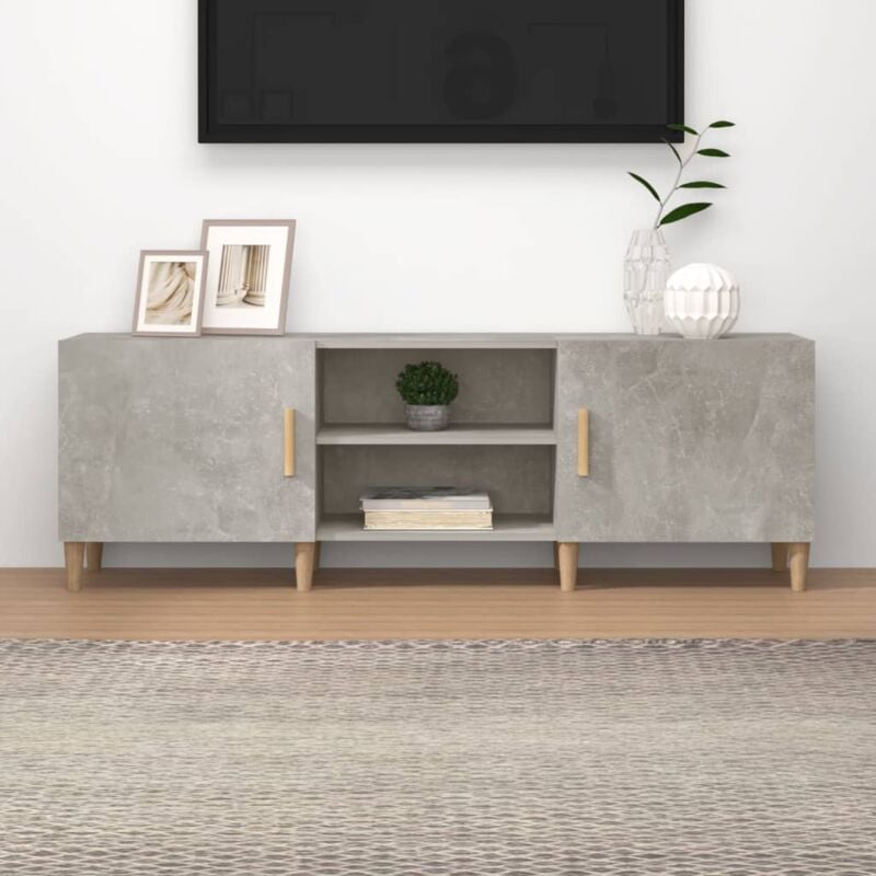 foto del prodotto vidaxl mobile porta tv grigio cemento 150x30x50cm in legno multistrato