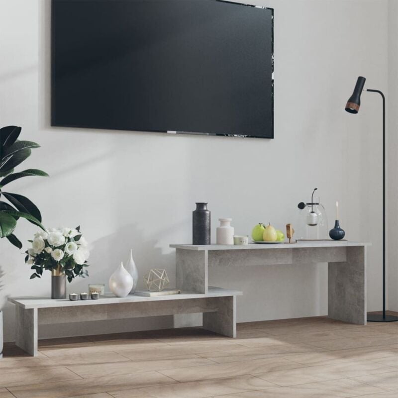 foto del prodotto vidaxl mobile porta tv grigio cemento 180x30x43cm in legno multistrato