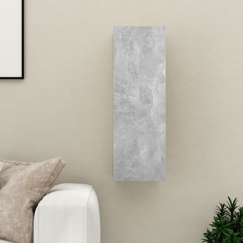 foto del prodotto vidaxl mobile porta tv grigio cemento 30,5x30x90 cm legno multistrato