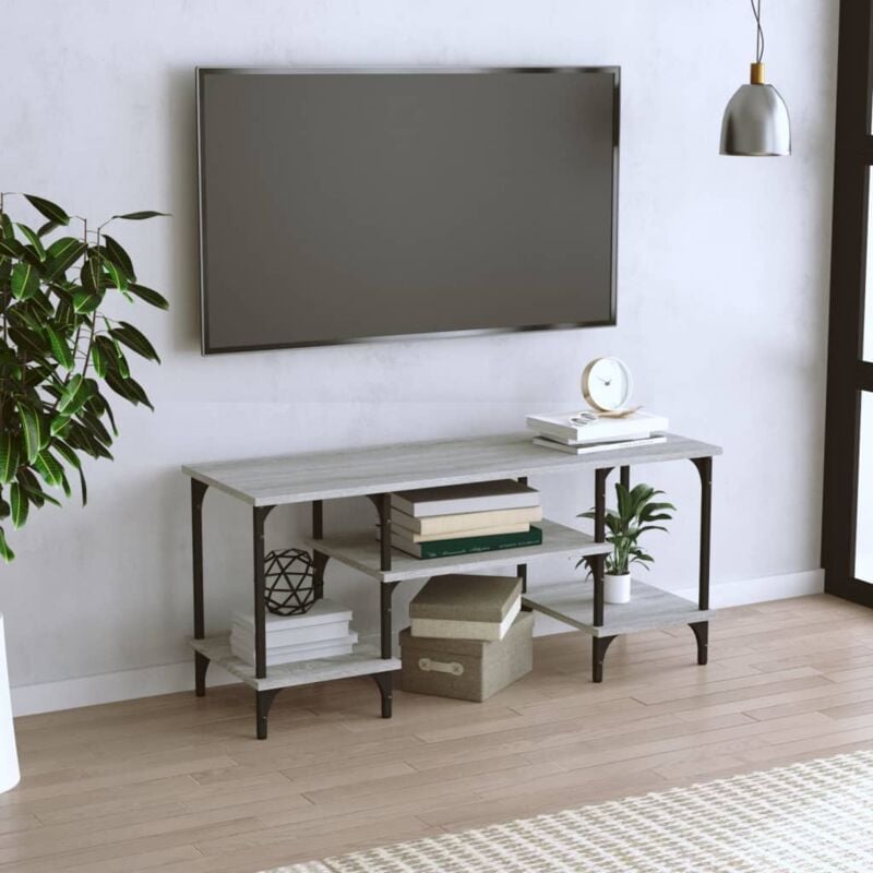 foto del prodotto vidaxl mobile porta tv grigio sonoma 102x35x45,5 cm legno multistrato