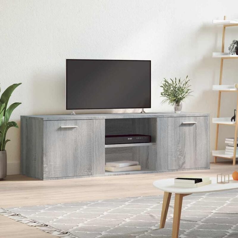 foto del prodotto vidaxl mobile porta tv grigio sonoma 120x34x37 cm in legno multistrato