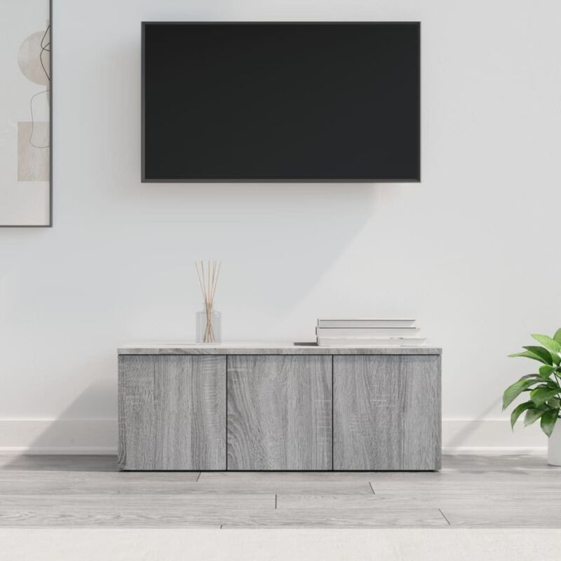 foto del prodotto vidaxl mobile porta tv grigio sonoma 80x34x30 cm in legno multistrato