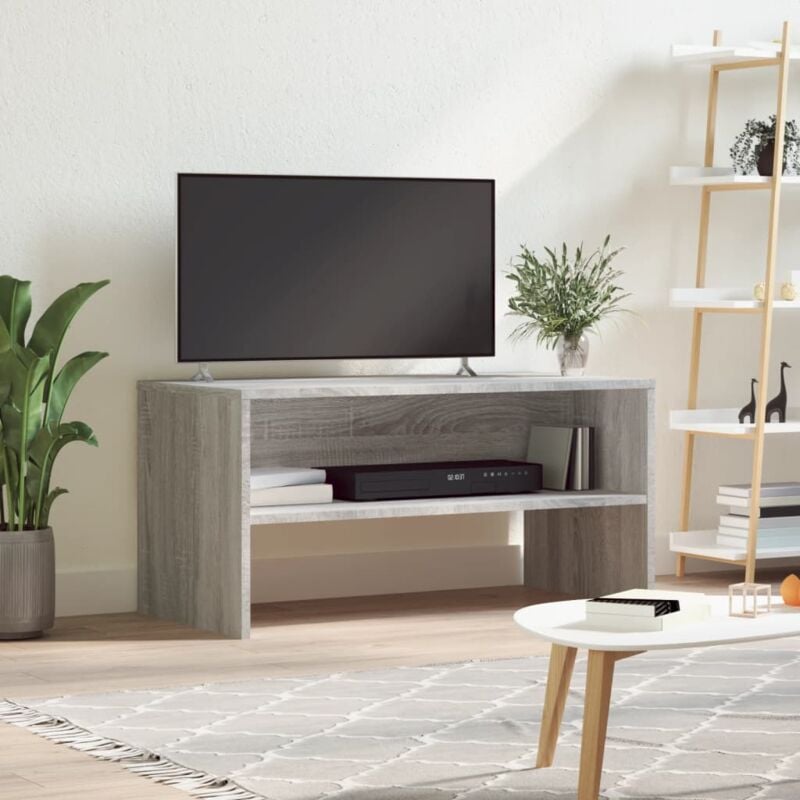 foto del prodotto vidaxl mobile porta tv grigio sonoma 80x40x40 cm in legno multistrato