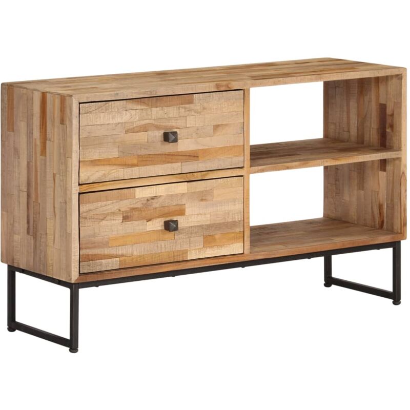 foto del prodotto vidaxl mobile porta tv in legno di teak di recupero 90x30x55 cm