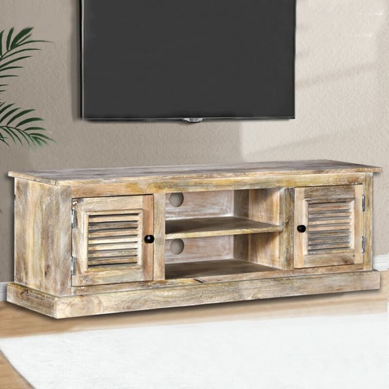 foto del prodotto vidaxl mobile porta tv in legno massello di mango