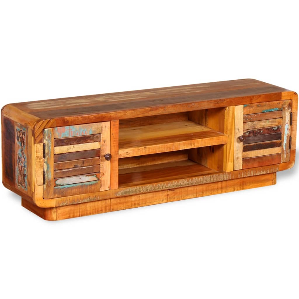foto del prodotto vidaxl mobile porta tv in legno massello di recupero 120x30x40 cm