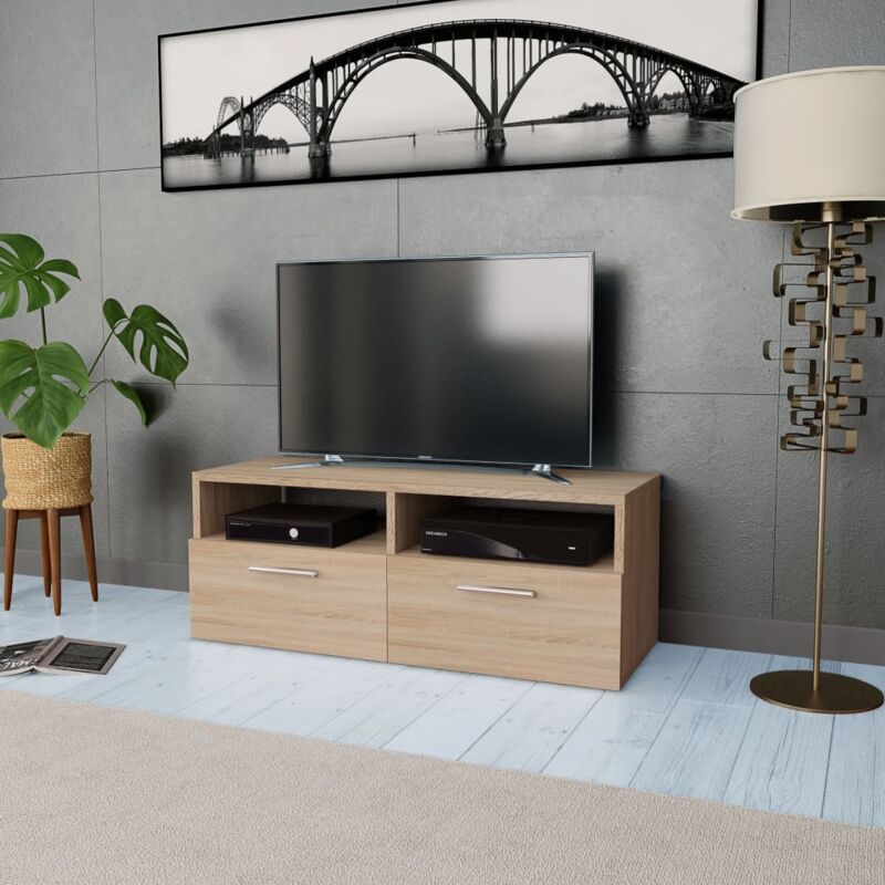 foto del prodotto vidaxl mobile porta tv in legno multistrato 95x35x36 cm rovere