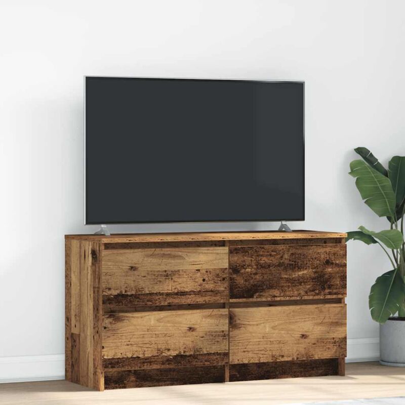 foto del prodotto vidaxl mobile porta tv legno antico 100x35x54 cm in legno multistrato