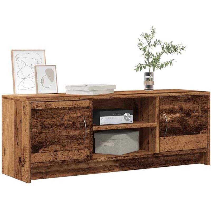 foto del prodotto vidaxl mobile porta tv legno antico 102x30x37,5 cm legno multistrato