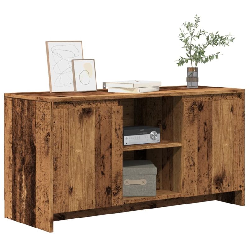 foto del prodotto vidaxl mobile porta tv legno antico 102x37,5x52,5 cm legno multistrato