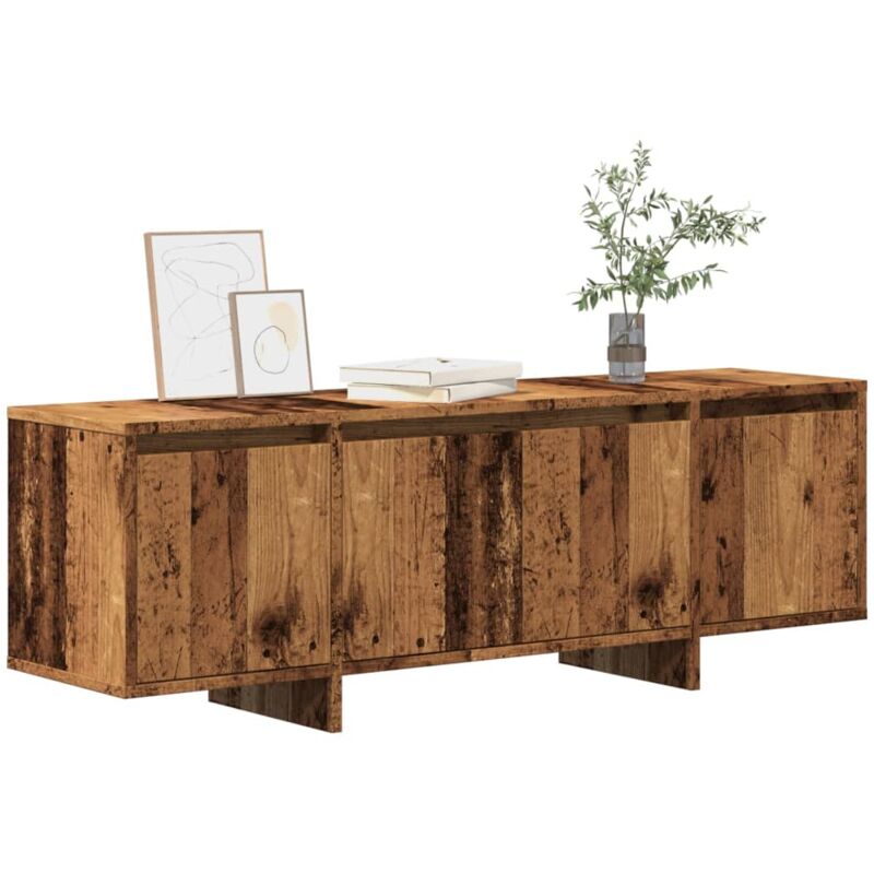foto del prodotto vidaxl mobile porta tv legno antico 120x30x40,5 cm legno multistrato