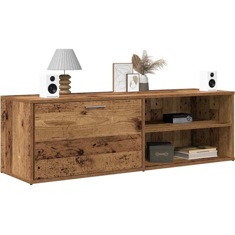 foto del prodotto vidaxl mobile porta tv legno antico 120x34x37 cm in legno multistrato